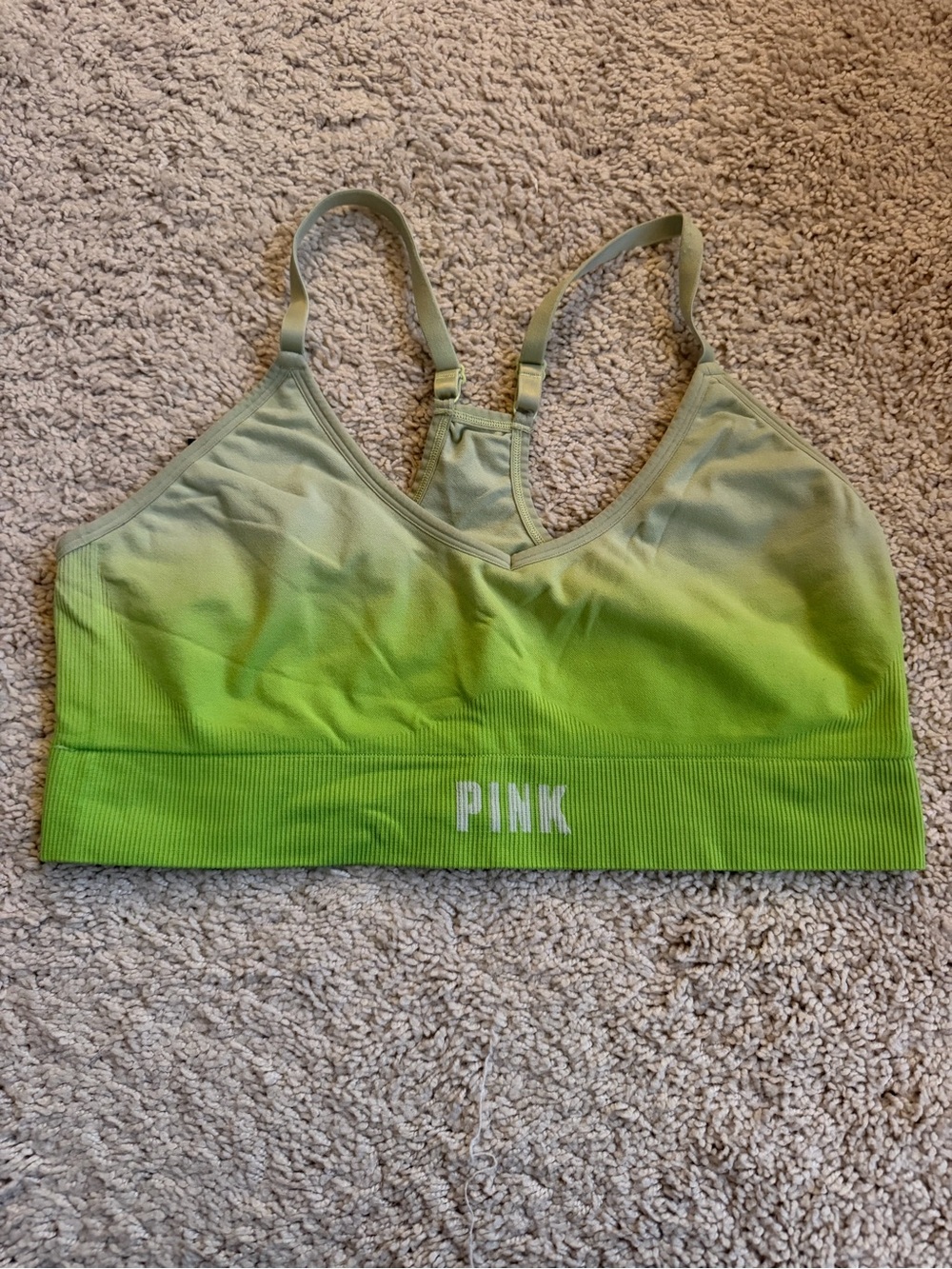 PINK VS Sports Bra | XXL Neon Green